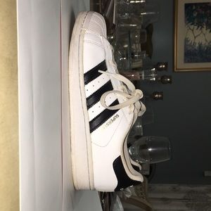 ADIDAS superstar black and white sneakers!